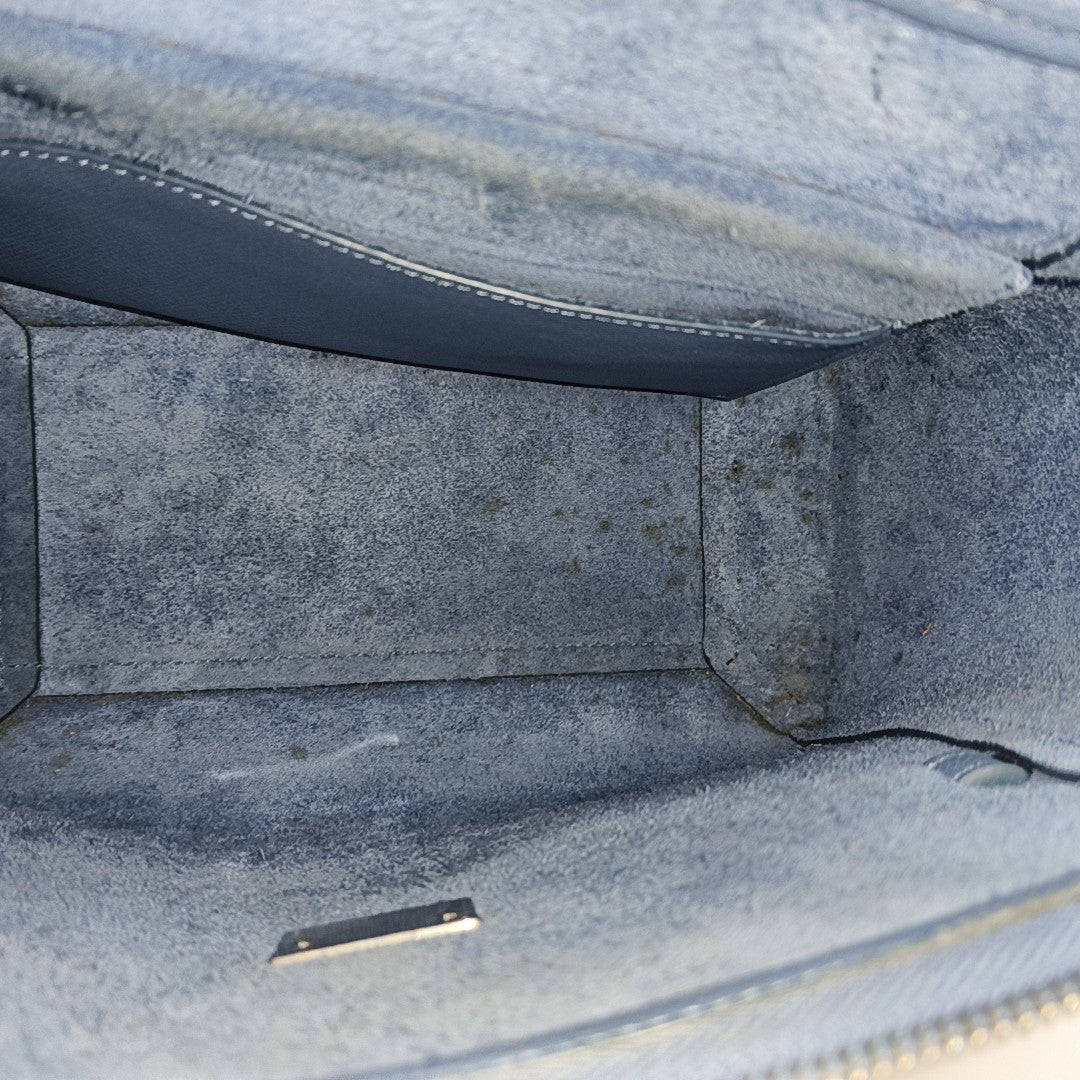 BELT Micro Calfskin Blue