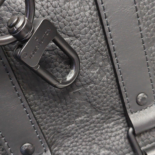 KEEPALL 25 Monogram Calfskin Black