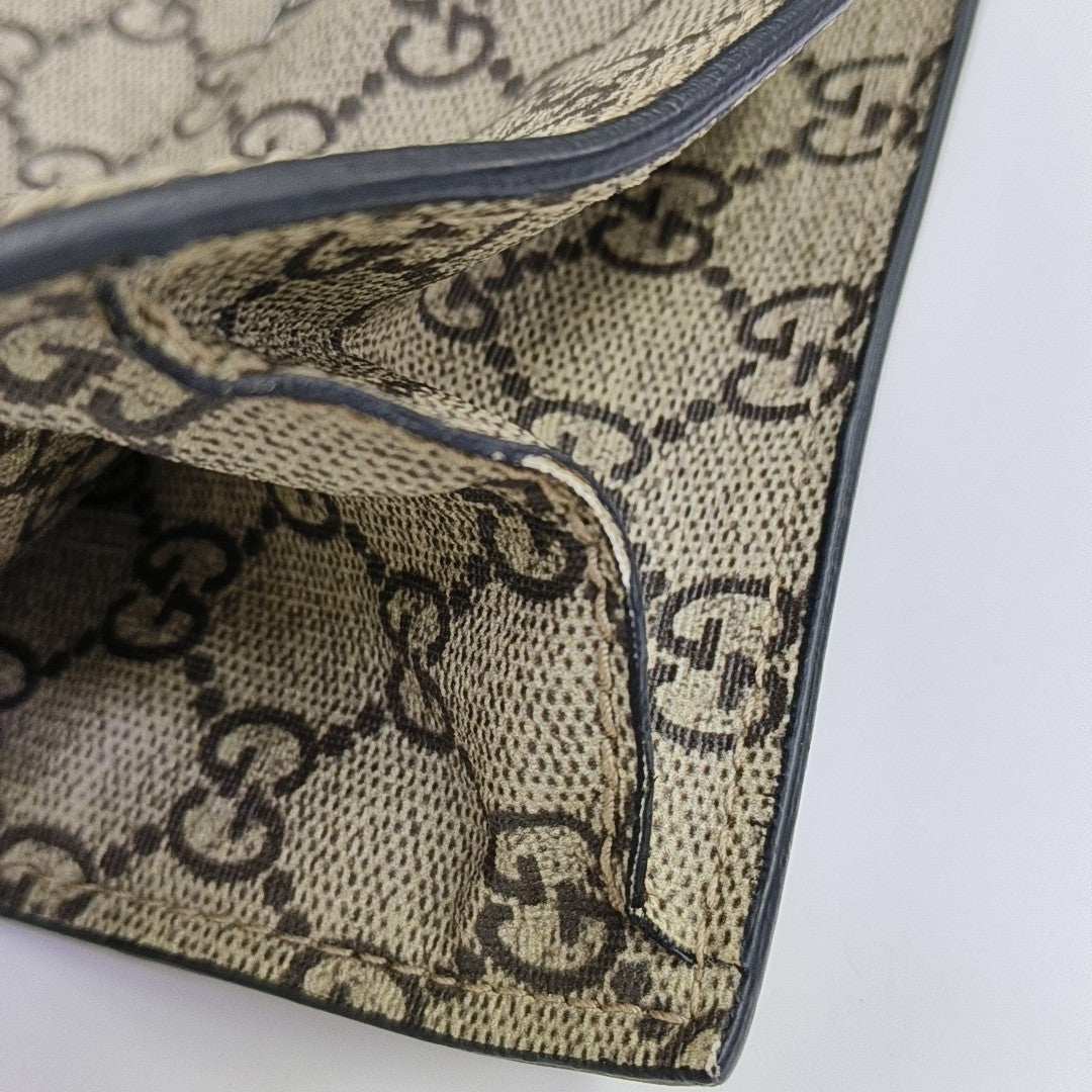 Monogram Coated Canvas Tote Bag Beige
