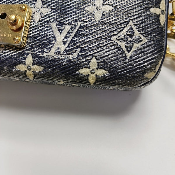 MÉTIS EAST WEST PM Monogram Coated Canvas Blue