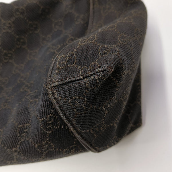 Monogram Canvas Shoulder Bag Brown