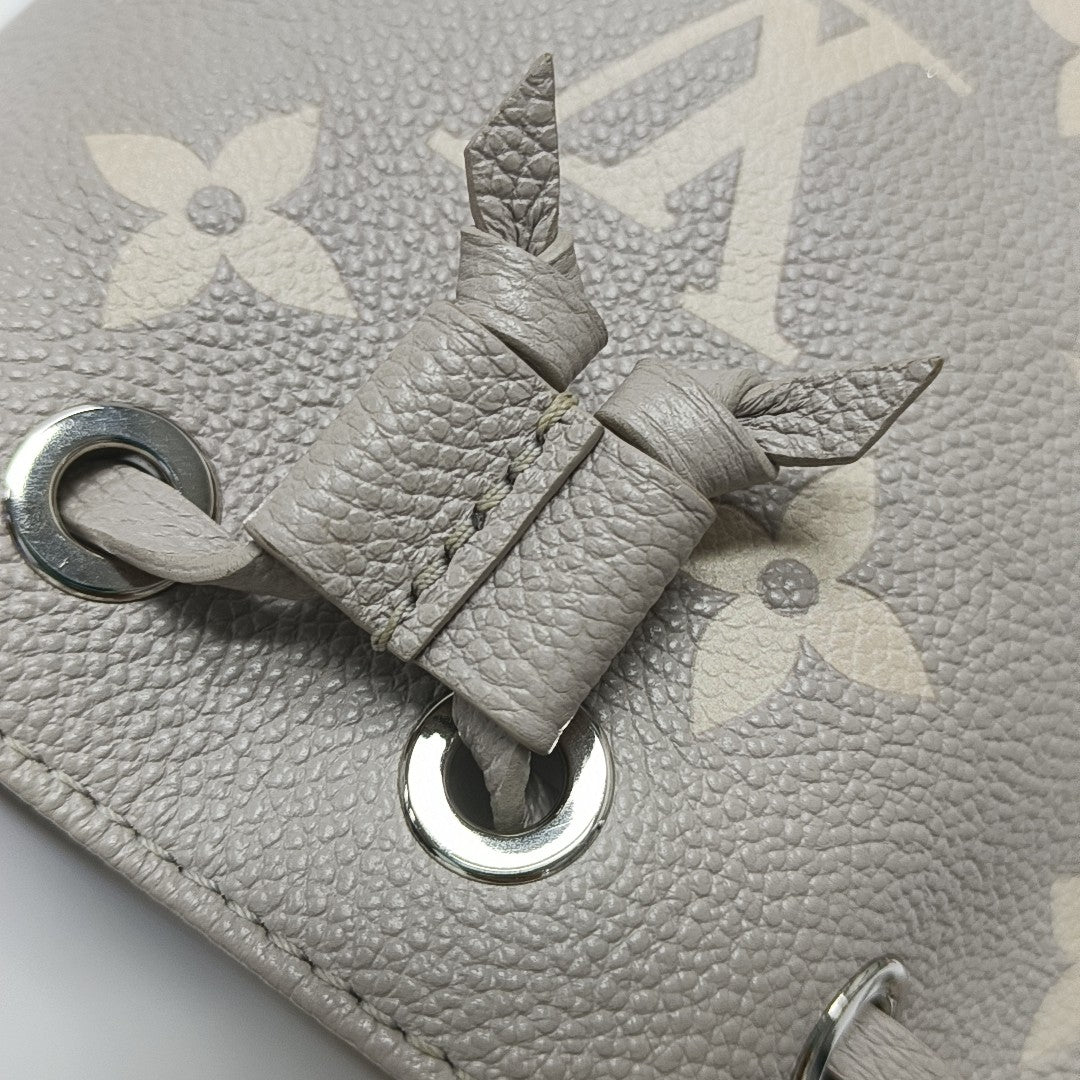 NOÉ Nano Monogram Calfskin Gray