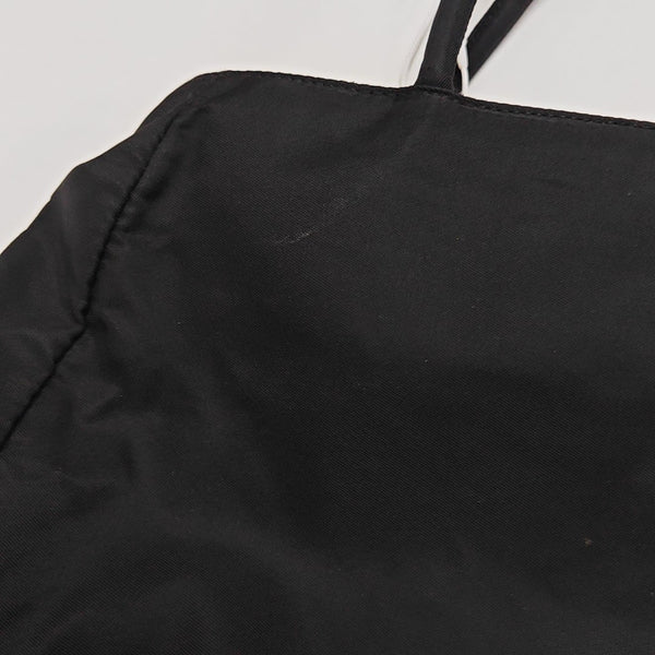 Nylon Top Handle Bag Black