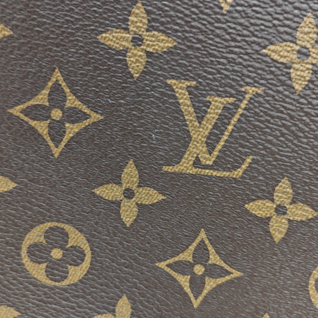 LOOP HOBO Monogram Coated Canvas Brown