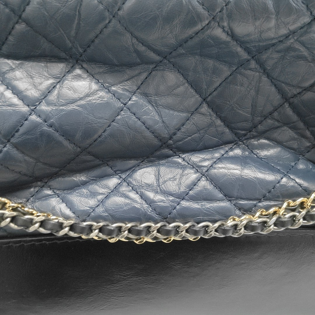 GABRIELLE Medium Quilted Calfskin Blue
