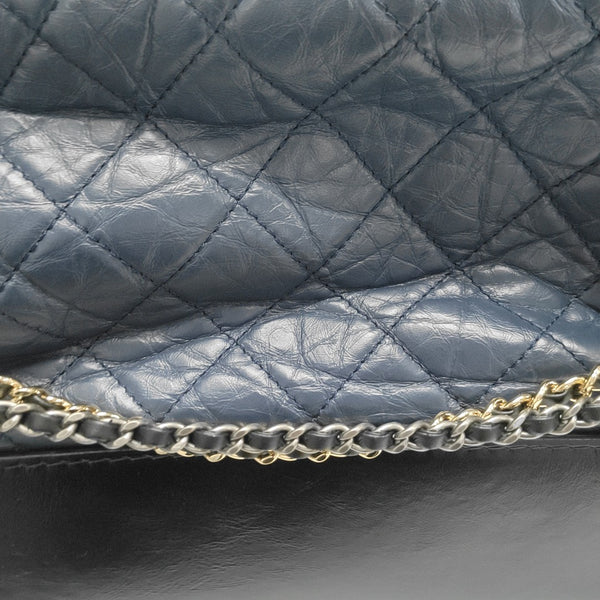 GABRIELLE Medium Quilted Calfskin Blue
