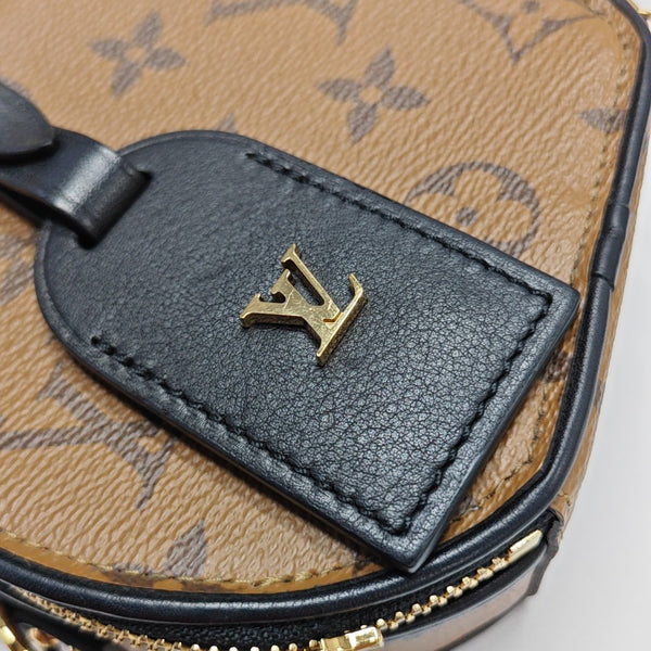BOITE CHAPEAU Mini Monogram Coated Canvas Brown