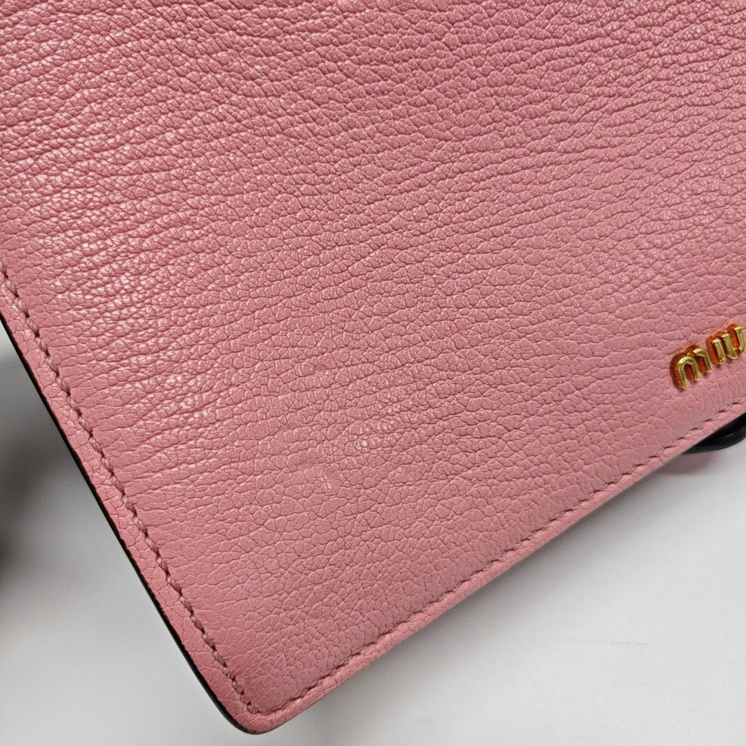 Miu Lady Calfskin Pink
