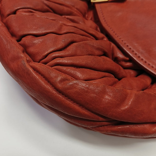 Miu Coffer Quilted Lambskin Red