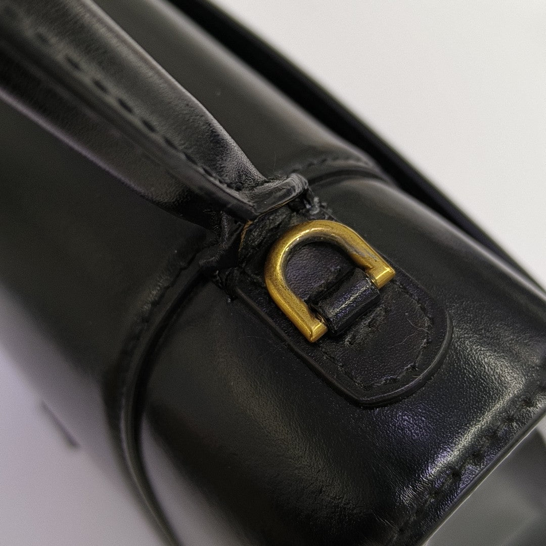 Hourglass Small Calfskin Black