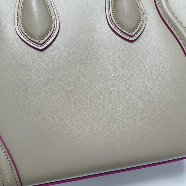 Authenticated pre-owned  LUGGAGE Micro Calfskin Gray - Tote Bag at Looply