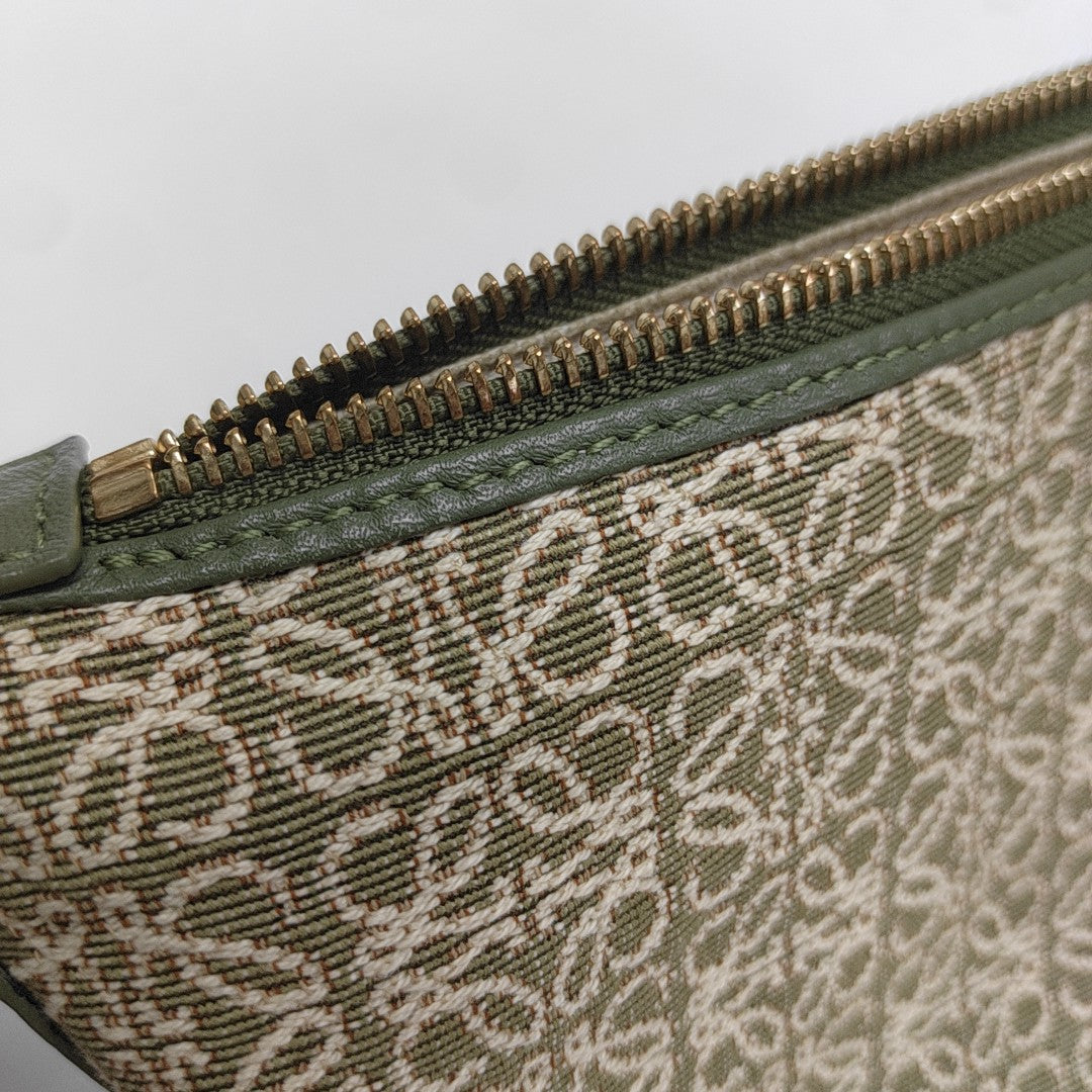 Canvas Top Handle Bag Green