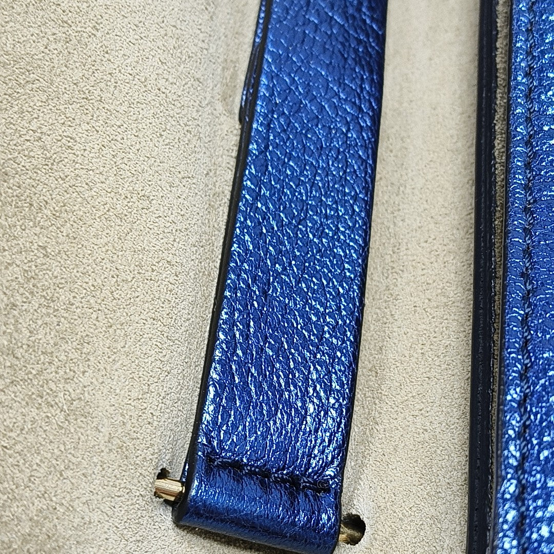 Drew Mini Calfskin Blue