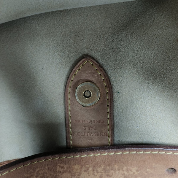 GALLIERA GM Damier Azur Coated Canvas White