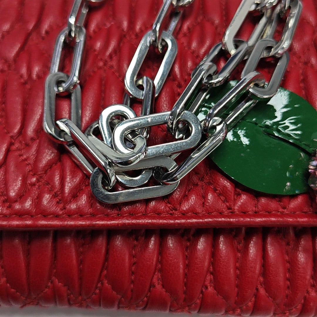 Quilted Lambskin Red