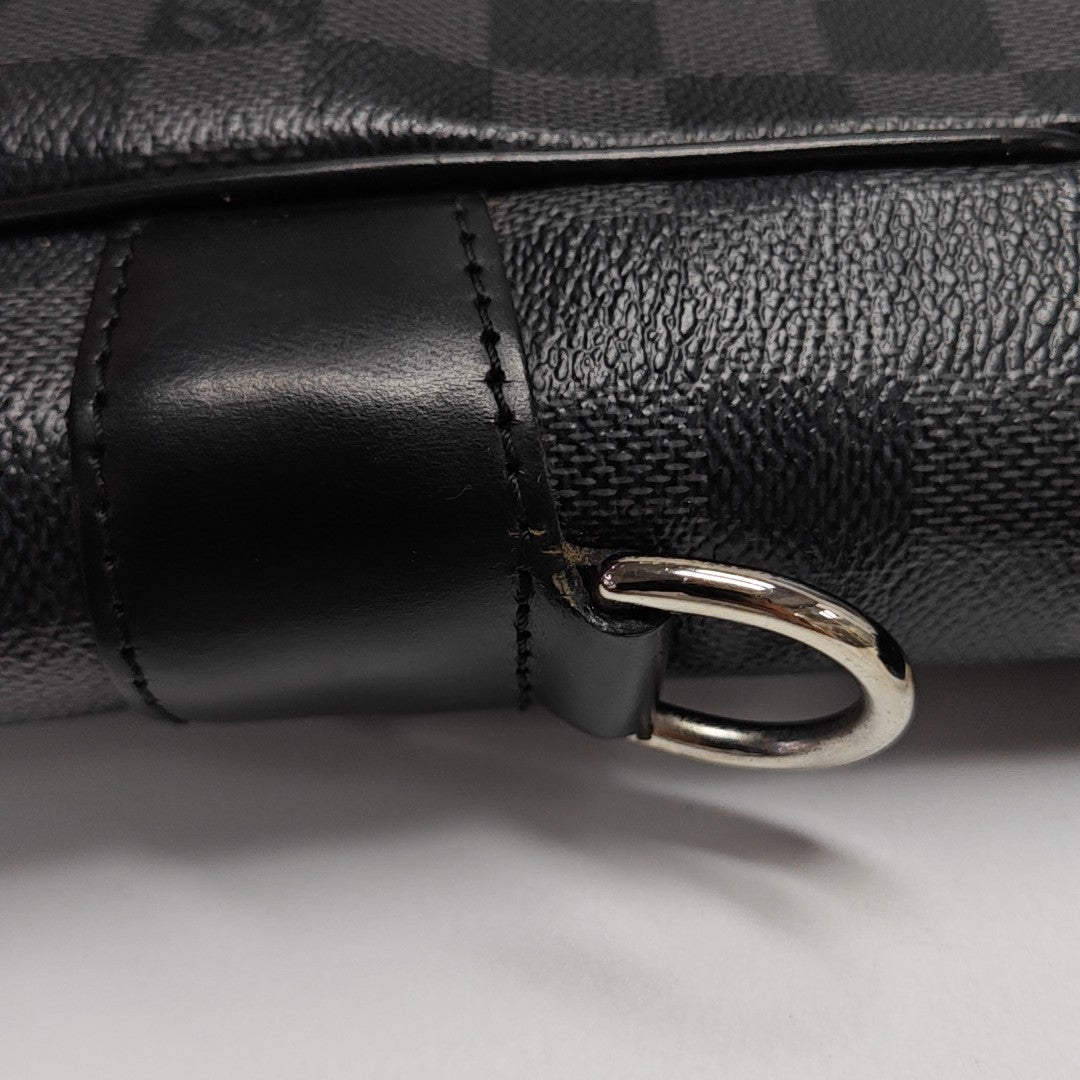 TADAO MM Damier Graphite Coated Canvas Gray
