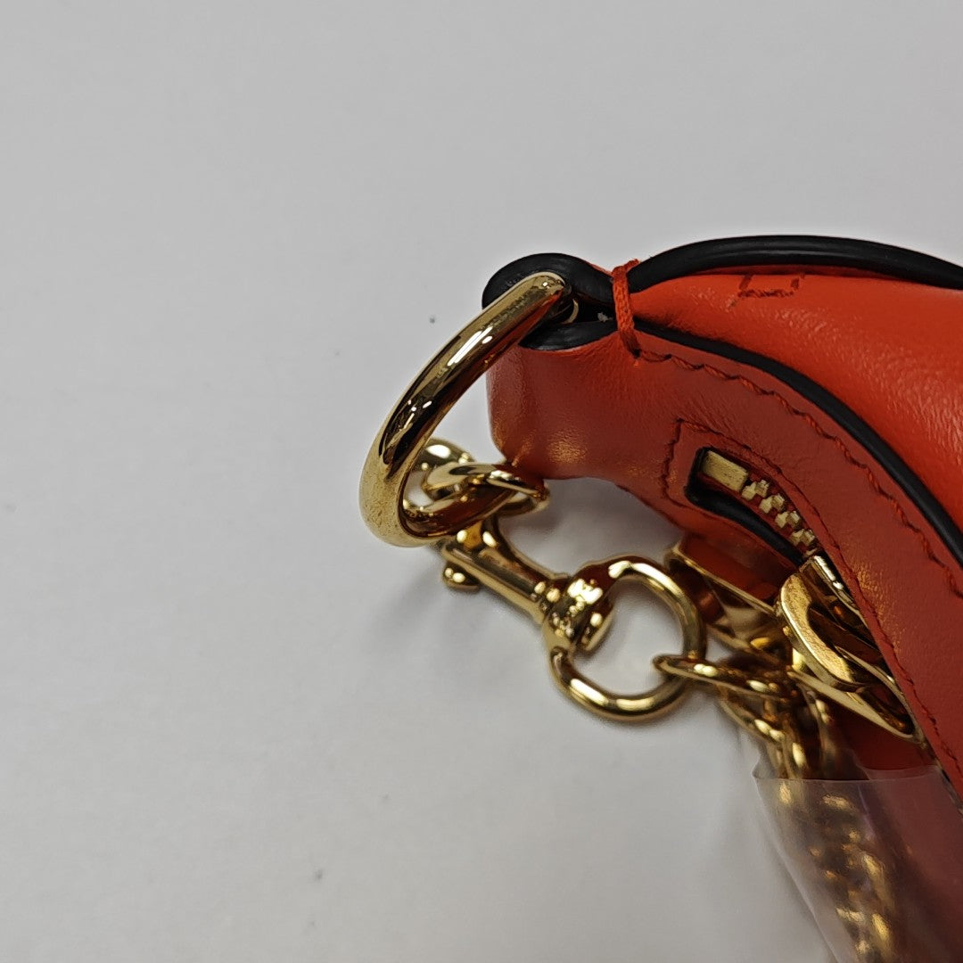 Calfskin Top Handle Bag Orange