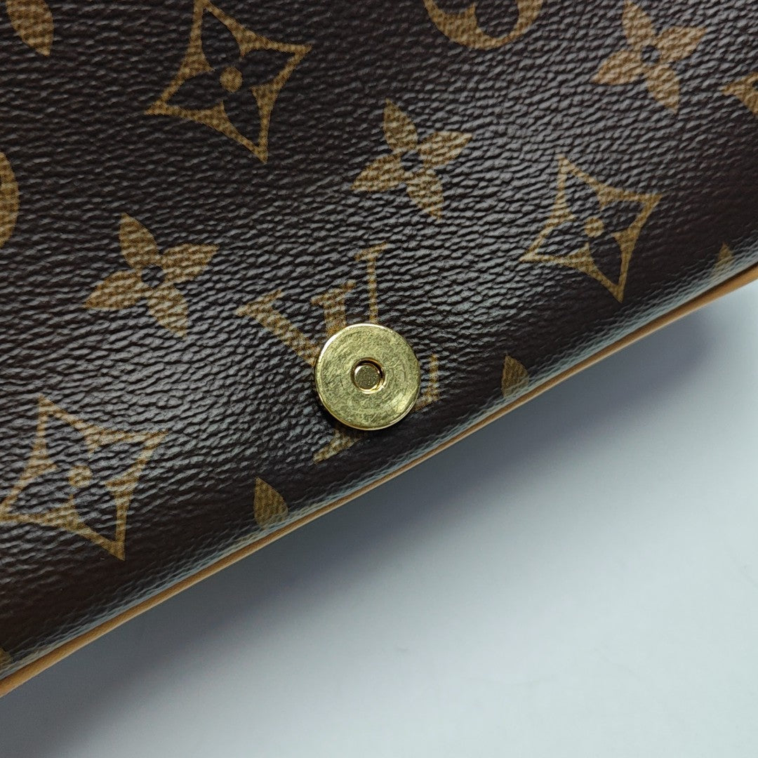 DIANE Monogram Coated Canvas Brown