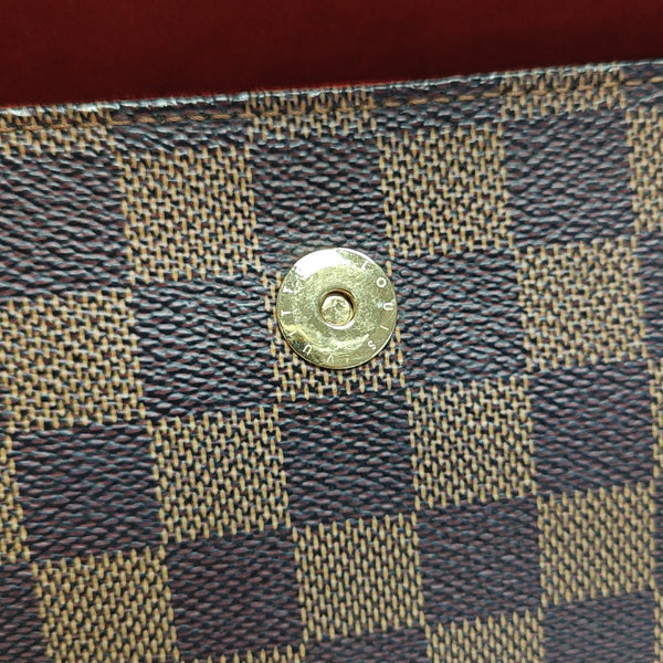 RECOLETA Damier Ebene Coated Canvas Brown
