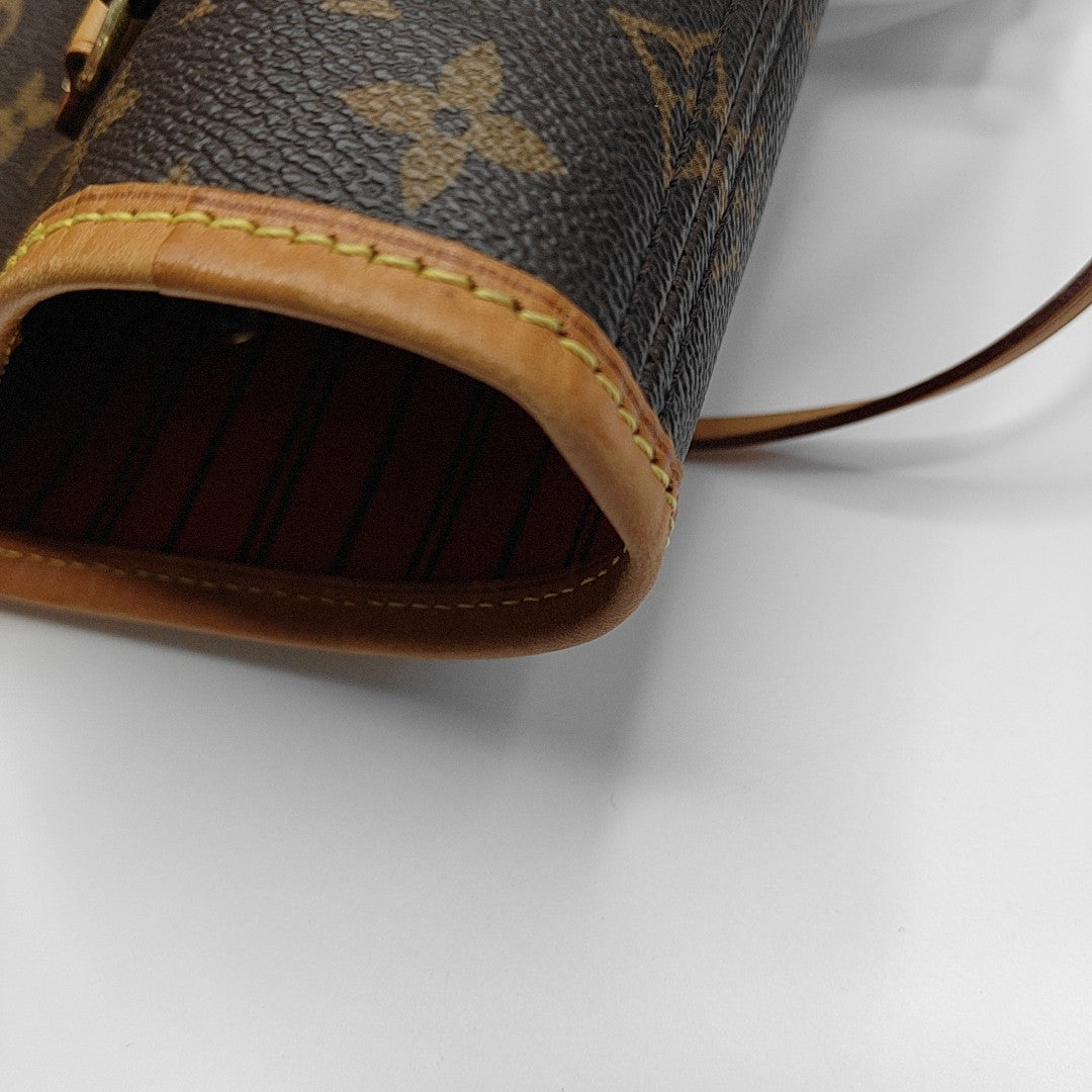 NEVERFULL GM Monogram Coated Canvas Brown