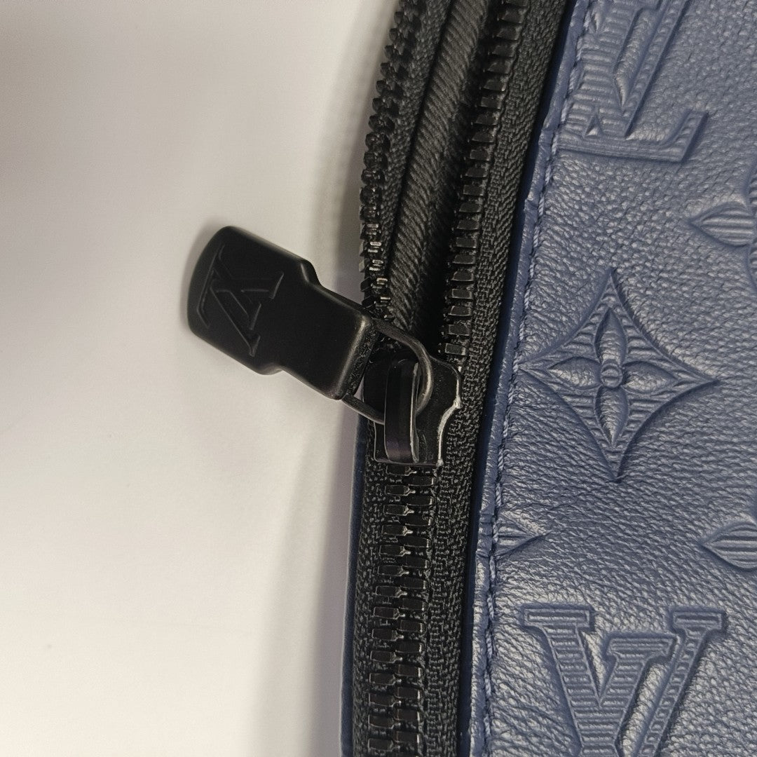 DUO Monogram Calfskin Blue