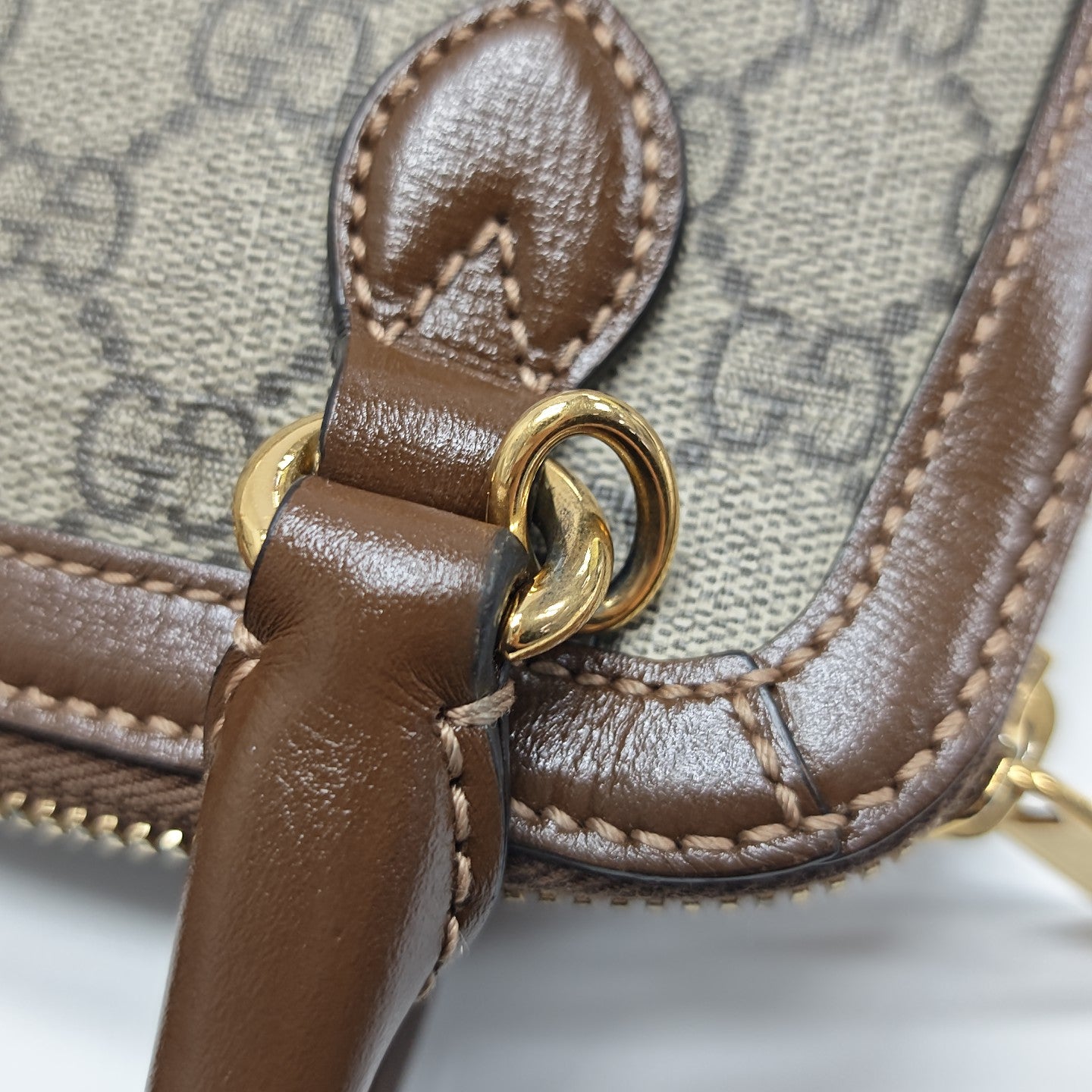 Horsebit 1955 Mini Coated Canvas Beige