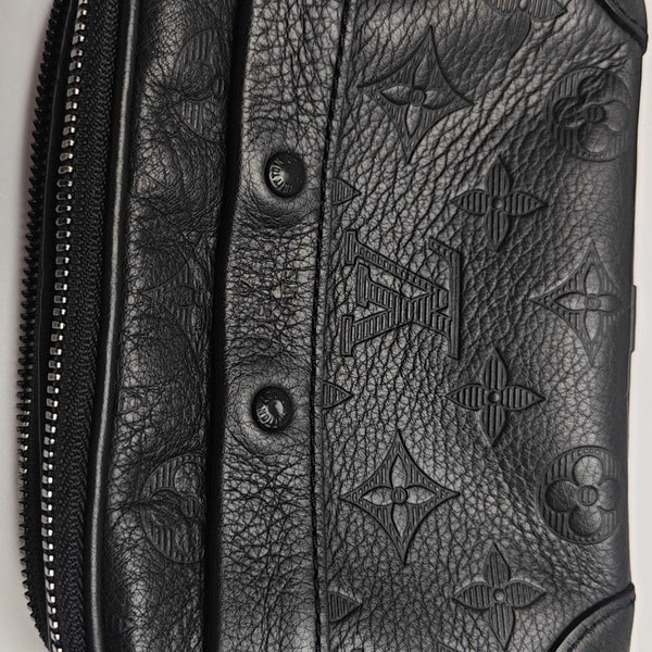 ALPHA Mini Monogram Calfskin Black