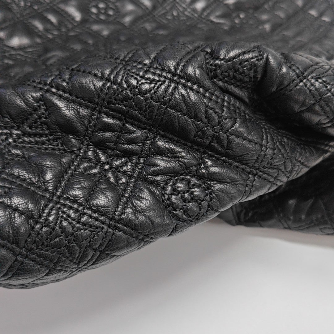 LILIA Monogram Calfskin Black