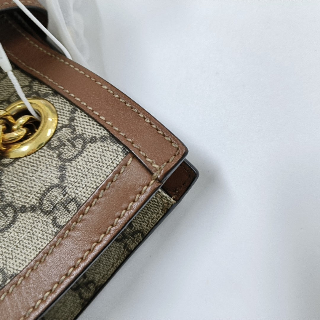 Padlock Small Monogram Coated Canvas Beige