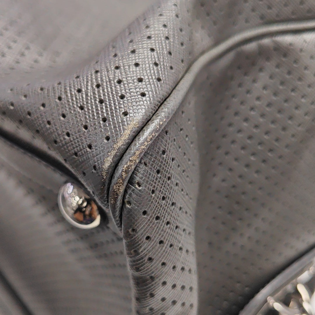 Calfskin Shoulder Bag Gray