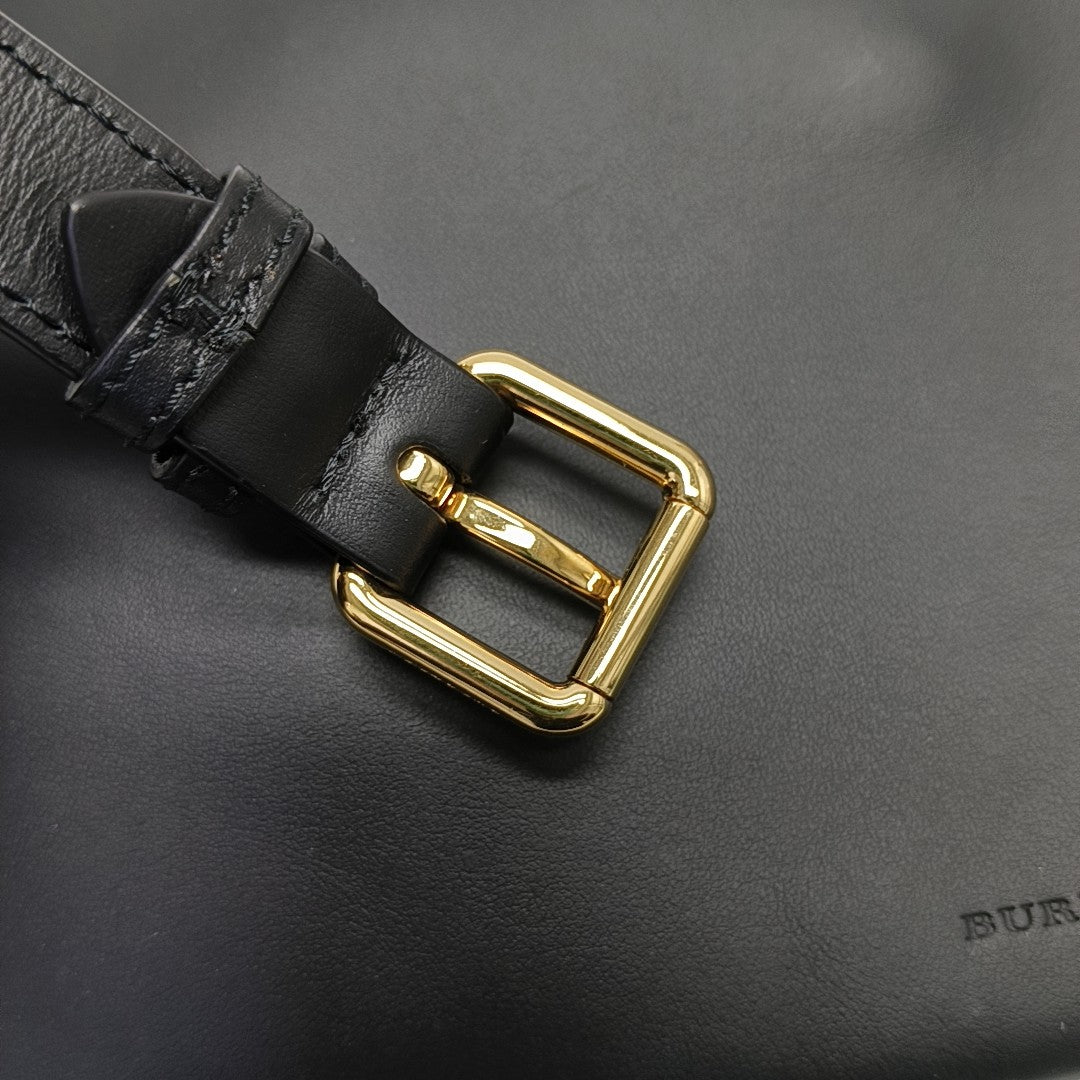 Calfskin Shoulder Bag Black