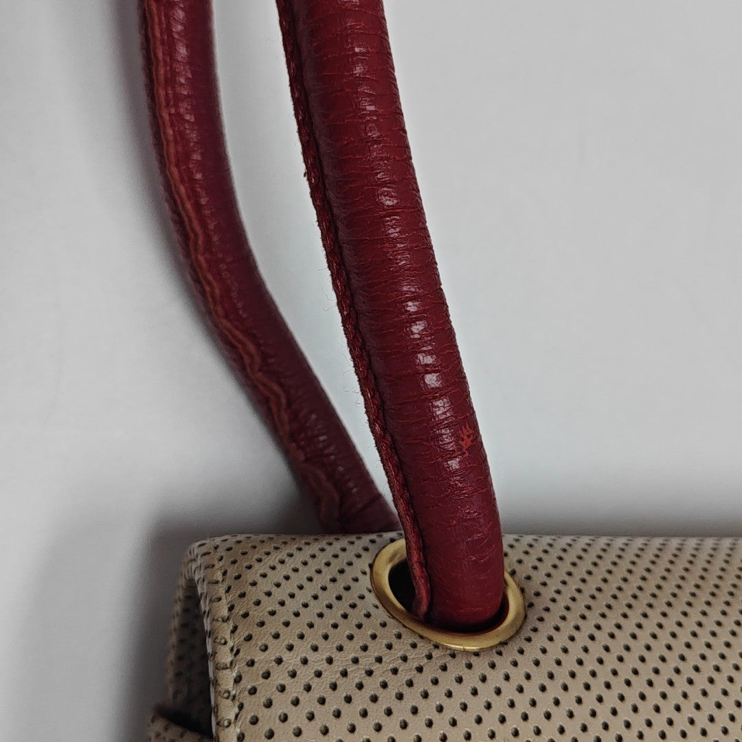 Calfskin Shoulder Bag Medium Beige