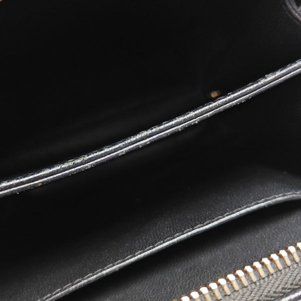 FILIGREE Small Quilted Grained Calfskin Black