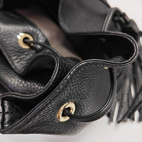 Calfskin Bucket Bag Black