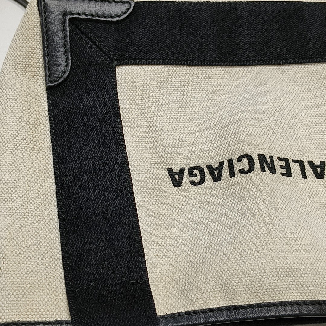 Navy Mini Canvas White