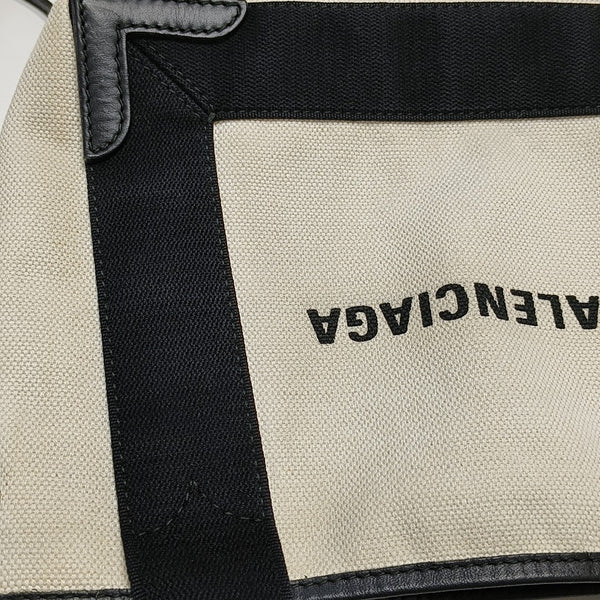 Navy Mini Canvas White