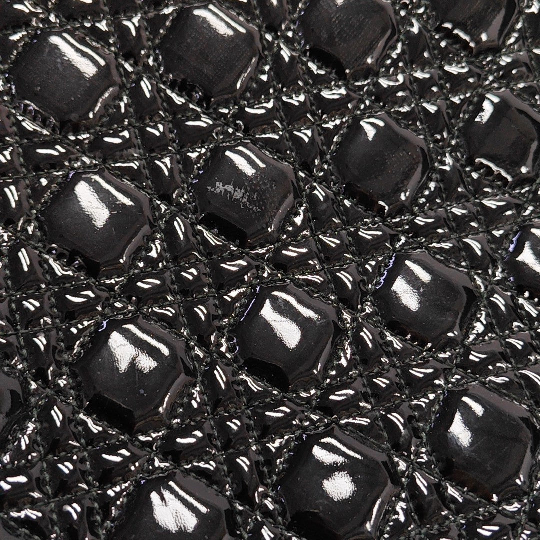 Dior Soft Cannage Patent Leather Black