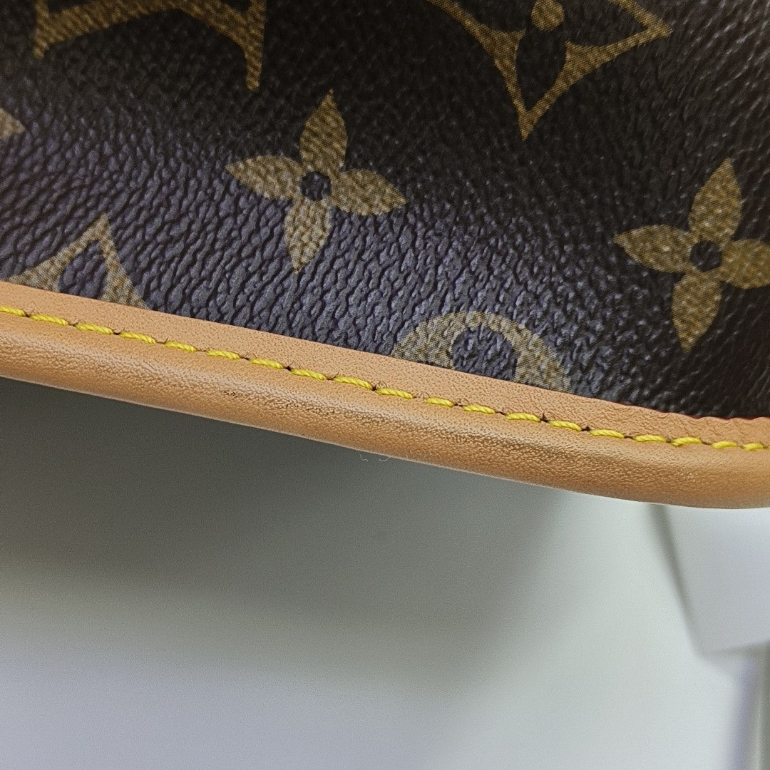 DIANE Monogram Coated Canvas Brown