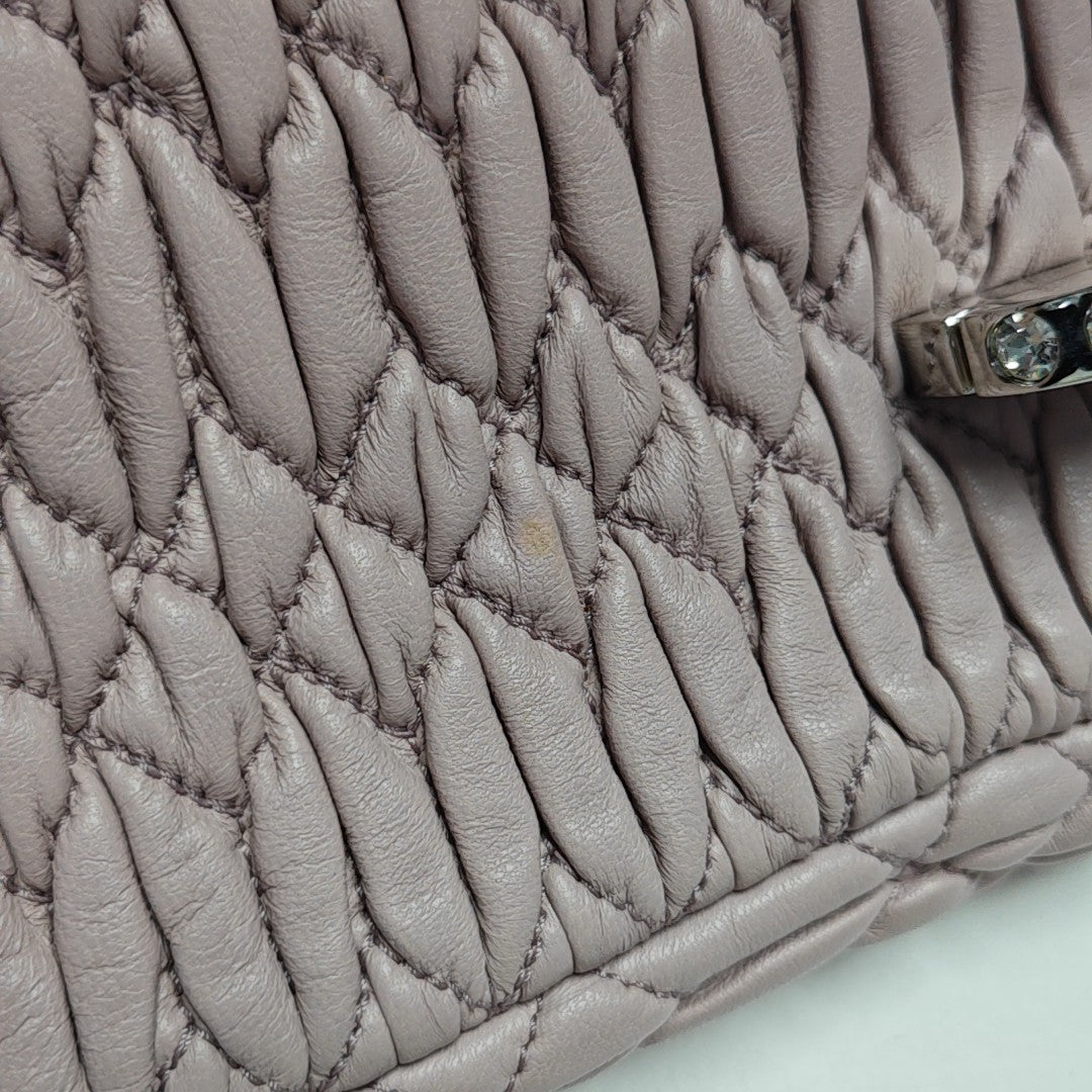 Crystal Quilted Lambskin Pink