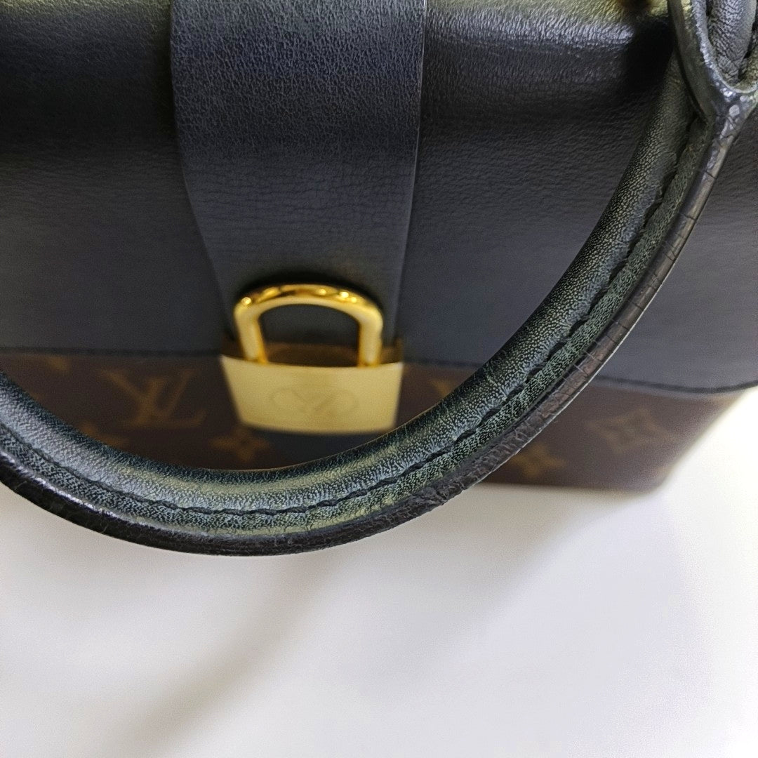 Authenticated pre-owned  LOCKY BB Monogram Coated Canvas Brown - Shoulder Bag at Looply