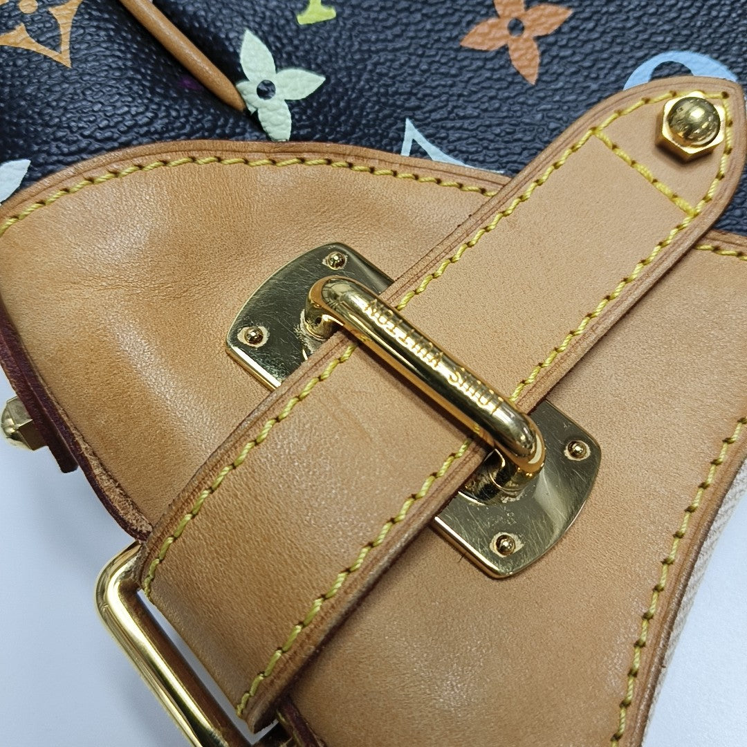 GRETA Monogram Coated Canvas Black