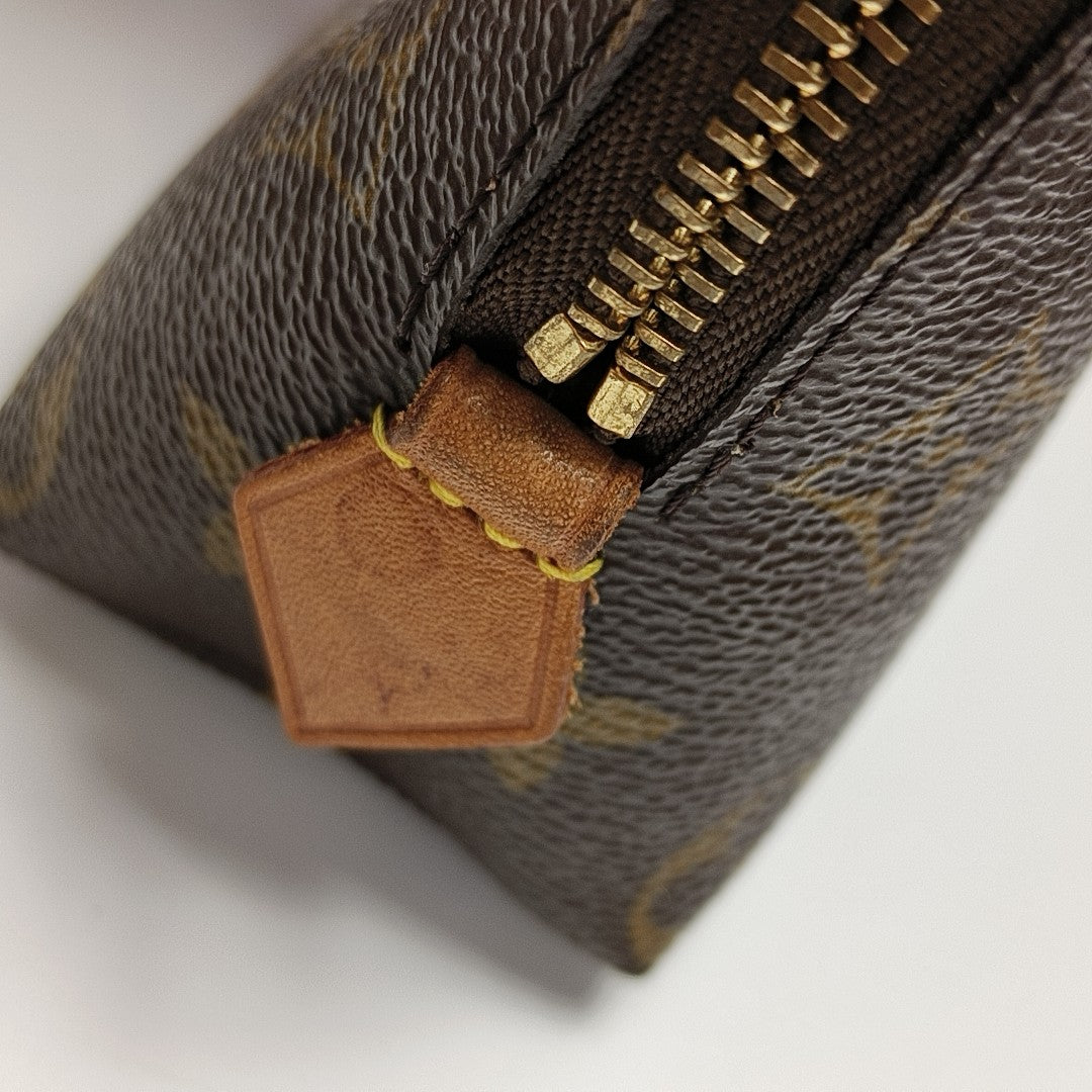 COSMETIC PM Monogram Coated Canvas Brown
