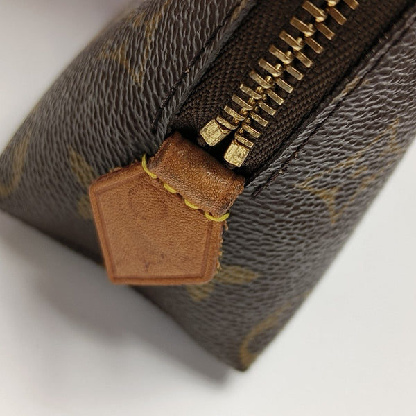 COSMETIC PM Monogram Coated Canvas Brown