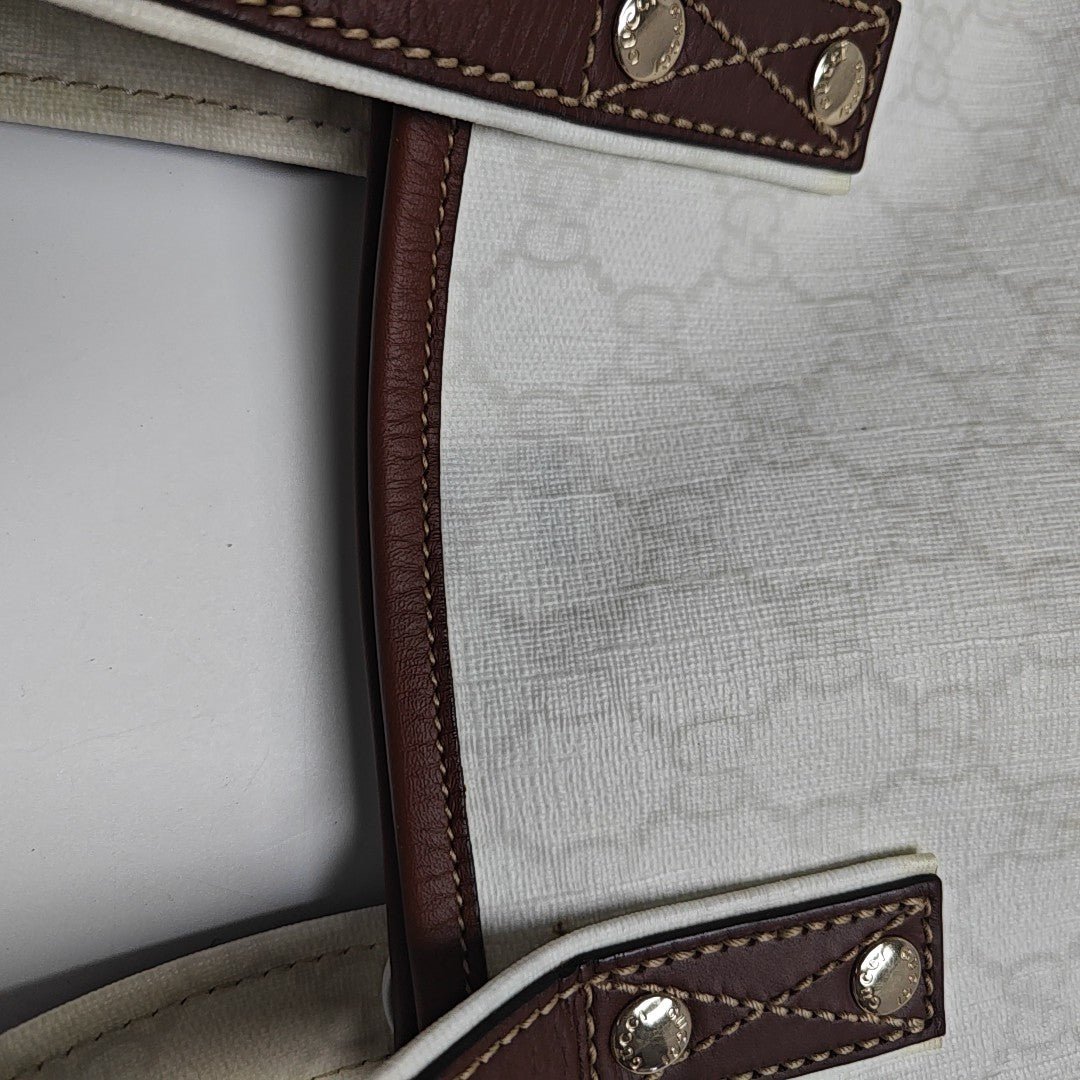 Monogram Coated Canvas White