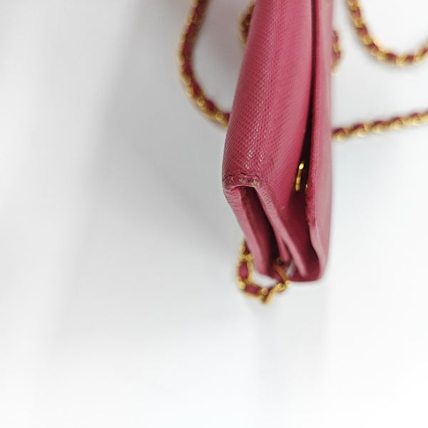 Calfskin Shoulder Bag Red