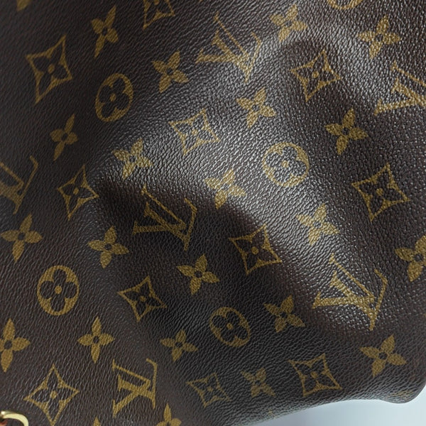 NEVERFULL GM Monogram Coated Canvas Brown