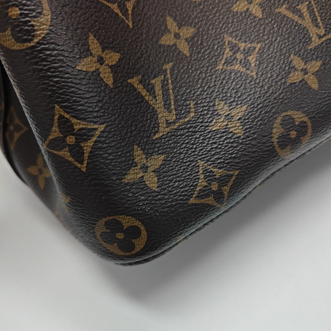 NÉONOÉ MM Monogram Coated Canvas Brown