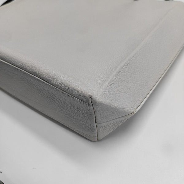 Shopping Bag Calfskin White