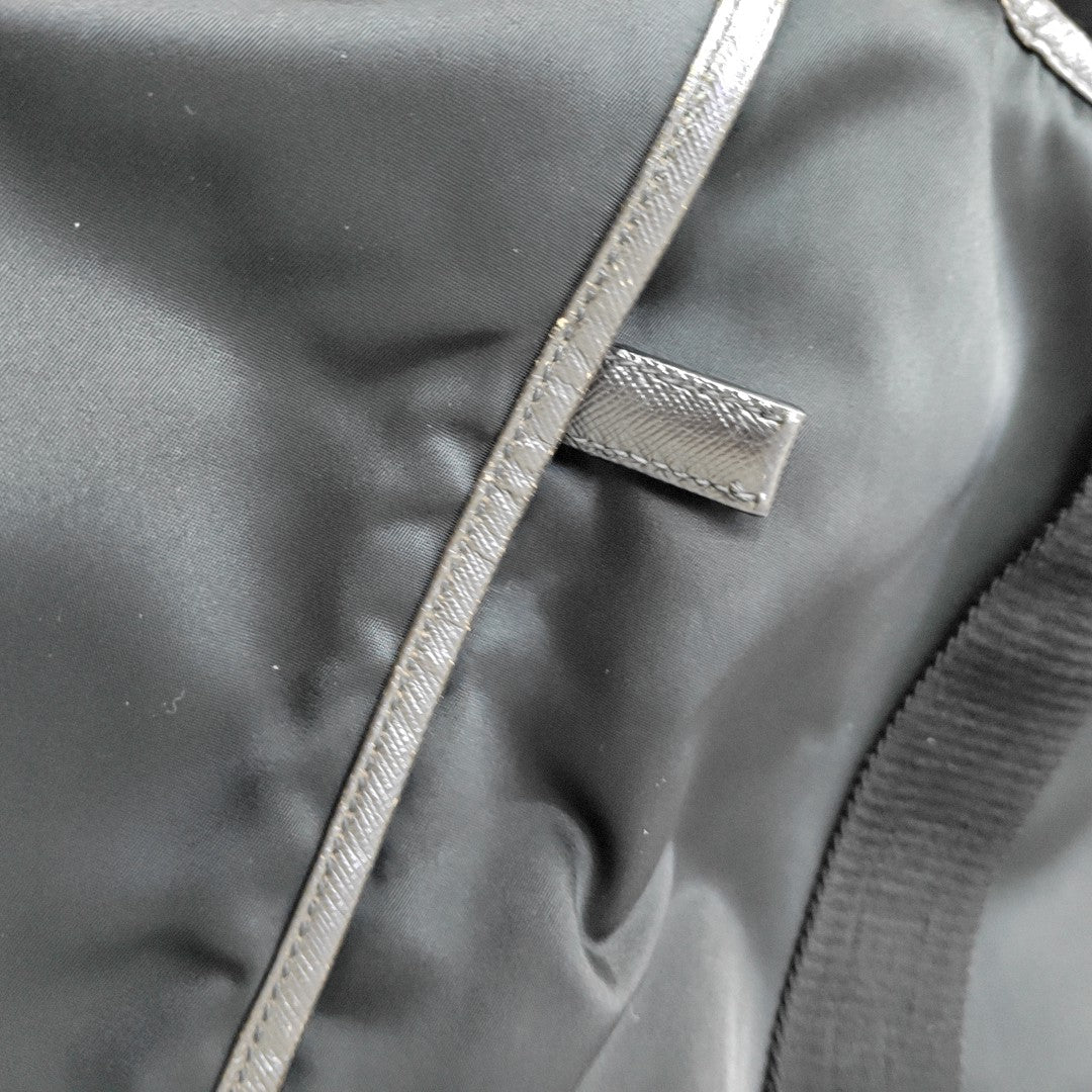 Nylon Shoulder Bag Black