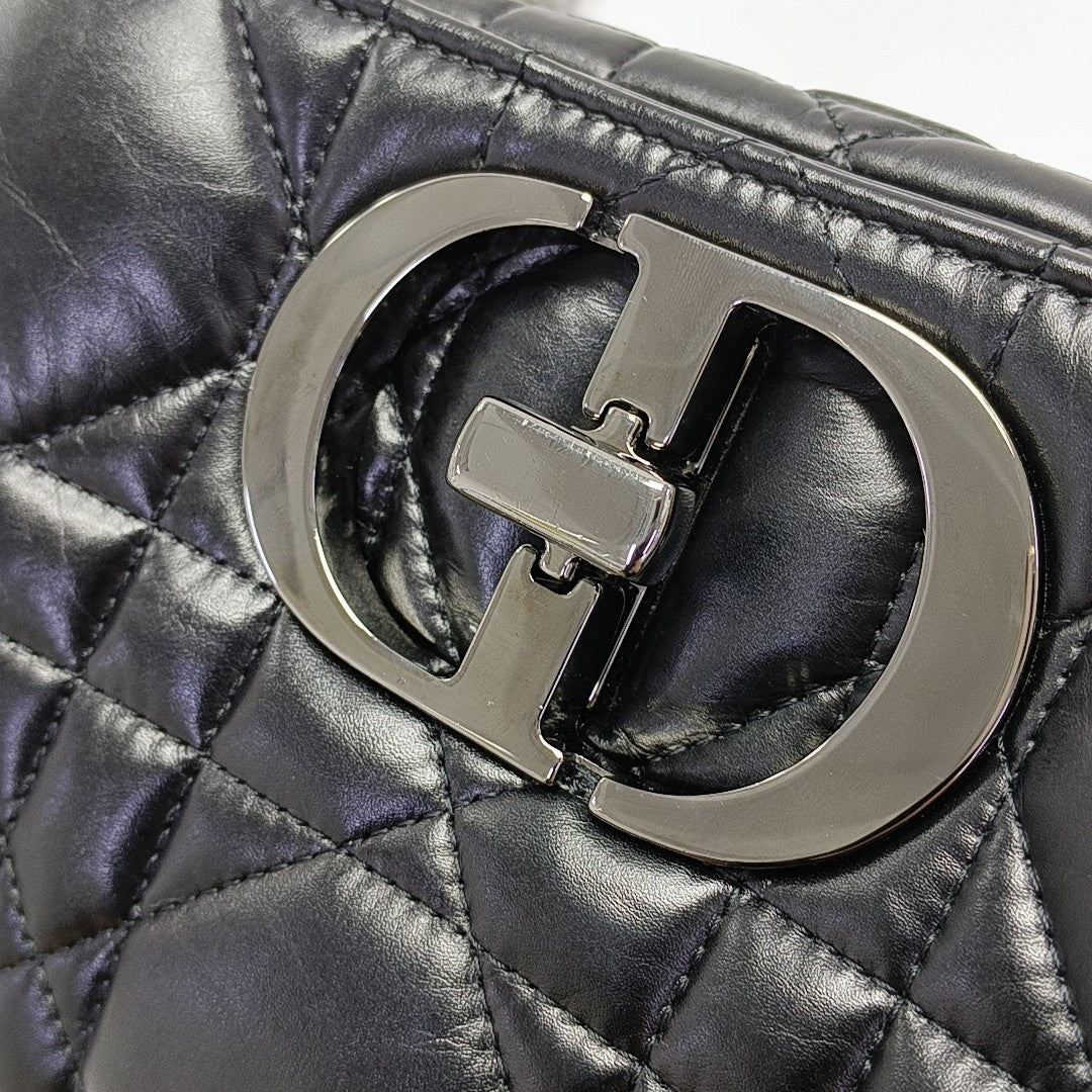 Dior Caro Small Cannage Calfskin Black